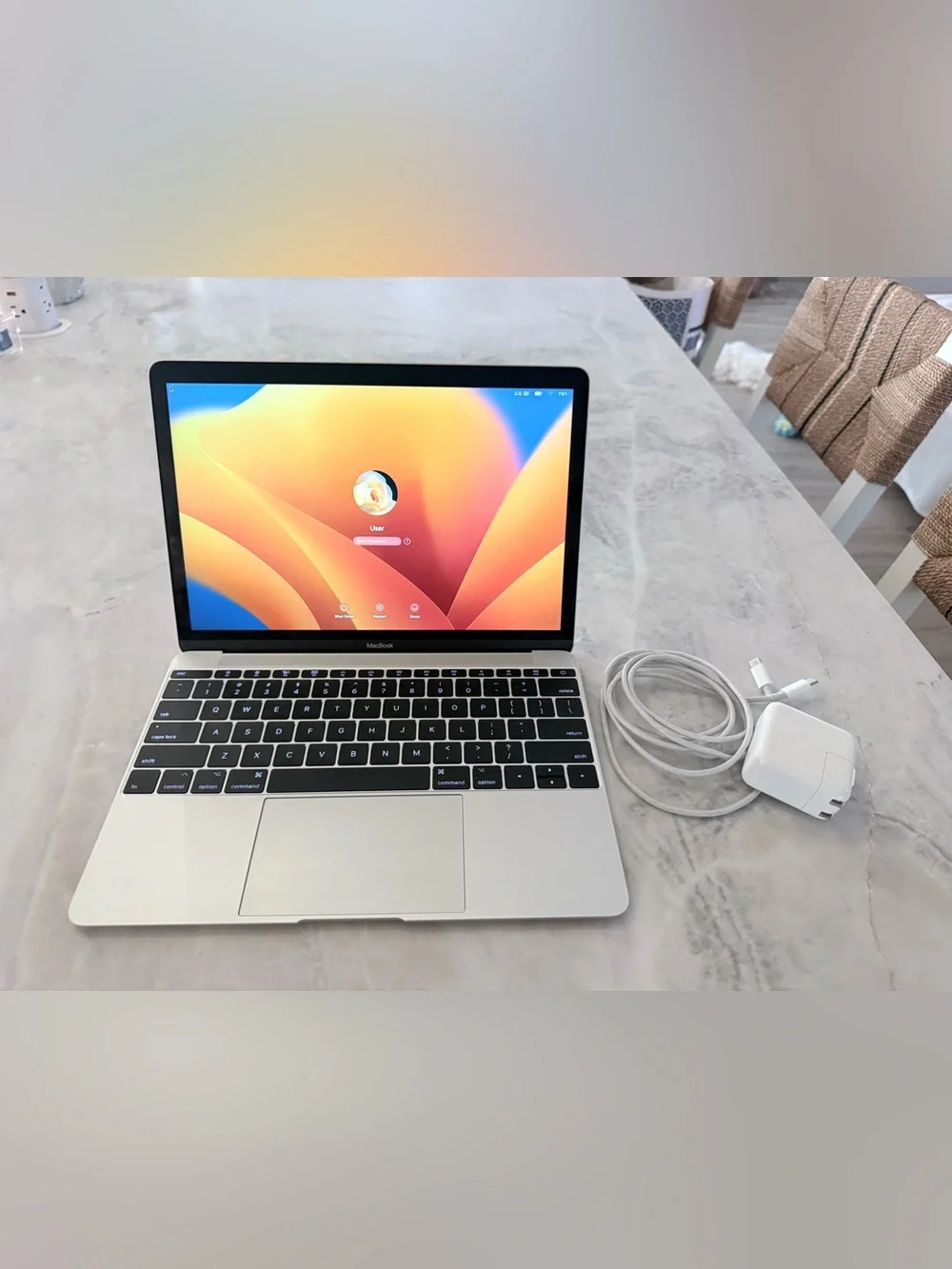 Apple MacBook Silver Laptop 1.4 GHz Dual-Core Intel i7 8 GB